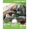 imageKingCamp Sleeping Bag for Adults Cold Weather ampamp Warm Extra Wide Big ampamp Tall XL Portable Waterproof Flannel Sleeping Bags Essentials Gear Accessories for Camping Backpacking Hiking Indoor ampamp OutdoorThermal Pod 46lbs Olive