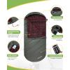 imageKingCamp Sleeping Bag for Adults Cold Weather ampamp Warm Extra Wide Big ampamp Tall XL Portable Waterproof Flannel Sleeping Bags Essentials Gear Accessories for Camping Backpacking Hiking Indoor ampamp OutdoorThermal Pod 46lbs Olive