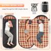 imageKingCamp Sleeping Bag for Adults Cold Weather ampamp Warm Extra Wide Big ampamp Tall XL Portable Waterproof Flannel Sleeping Bags Essentials Gear Accessories for Camping Backpacking Hiking Indoor ampamp OutdoorWearable 48lbs Black