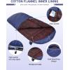 imageKingCamp Sleeping Bag for Adults Cold Weather ampamp Warm Extra Wide Big ampamp Tall XL Portable Waterproof Flannel Sleeping Bags Essentials Gear Accessories for Camping Backpacking Hiking Indoor ampamp OutdoorThermal Pod 46lbs Navy