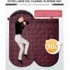 imageKingCamp Sleeping Bag for Adults Cold Weather ampamp Warm Extra Wide Big ampamp Tall XL Portable Waterproof Flannel Sleeping Bags Essentials Gear Accessories for Camping Backpacking Hiking Indoor ampamp OutdoorThermal Pod 46lbs Black