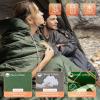 imageKingCamp Sleeping Bag for Adults Cold Weather ampamp Warm Extra Wide Big ampamp Tall XL Portable Waterproof Flannel Sleeping Bags Essentials Gear Accessories for Camping Backpacking Hiking Indoor ampamp OutdoorWearable 48lbs Green