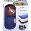 imageKingCamp Sleeping Bag for Adults Cold Weather ampamp Warm Extra Wide Big ampamp Tall XL Portable Waterproof Flannel Sleeping Bags Essentials Gear Accessories for Camping Backpacking Hiking Indoor ampamp OutdoorUltimate warmth 53lbs Navy
