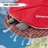 imageKingCamp Sleeping Bag for Adults Cold Weather ampamp Warm Extra Wide Big ampamp Tall XL Portable Waterproof Flannel Sleeping Bags Essentials Gear Accessories for Camping Backpacking Hiking Indoor ampamp OutdoorUltimate warmth 53lbs Wine