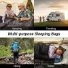 imageKingCamp Sleeping Bag for Adults Cold Weather ampamp Warm XL Big and Tall Flannel Sleeping Bags with Compression Sack Portable Waterproof Essentials Gear Accessories for Outdoor Camping90 x 35  539F BLACK
