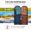 imageKingCamp Sleeping Bag for Adults Cold Weather ampamp Warm XL Big and Tall Flannel Sleeping Bags with Compression Sack Portable Waterproof Essentials Gear Accessories for Outdoor Camping90 x 35  539F COFFEE