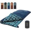 imageKingCamp Sleeping Bag for Adults Cold Weather ampamp Warm XL Big and Tall Flannel Sleeping Bags with Compression Sack Portable Waterproof Essentials Gear Accessories for Outdoor Camping75 x 33  539F NAVY