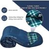 imageKingCamp Sleeping Bag for Adults Cold Weather ampamp Warm XL Big and Tall Flannel Sleeping Bags with Compression Sack Portable Waterproof Essentials Gear Accessories for Outdoor Camping90 x 35  845F NAVY