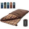 imageKingCamp Sleeping Bag for Adults Cold Weather ampamp Warm XL Big and Tall Flannel Sleeping Bags with Compression Sack Portable Waterproof Essentials Gear Accessories for Outdoor Camping75 x 33  539F COFFEE