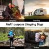 imageKingCamp Sleeping Bag for Adults Cold Weather ampamp Warm XL Big and Tall Flannel Sleeping Bags with Compression Sack Portable Waterproof Essentials Gear Accessories for Outdoor Camping90 x 35  845F BLACK