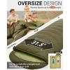 imageKingCamp Sleeping Bag for Adults XL Size for Big ampamp Tall Individuals 34 Season Sleeping Bag Cold ampamp Warm Weather 100 CottonLining Compact with Compression Sack for Backpacking Camping HikingDown 266f 536f