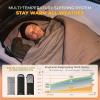 imageKingCamp Sleeping Bag for Adults XL Size for Big ampamp Tall Individuals 34 Season Sleeping Bag Cold ampamp Warm Weather 100 CottonLining Compact with Compression Sack for Backpacking Camping HikingHollow Fibers 392f 626f