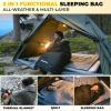imageKingCamp Sleeping Bag for Adults XL Size for Big ampamp Tall Individuals 34 Season Sleeping Bag Cold ampamp Warm Weather 100 CottonLining Compact with Compression Sack for Backpacking Camping HikingHollow Fibers 392f 626f