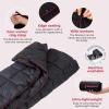 imageKingCamp Ultralight Camping Blanket Packable Down Alternative Puffy Printed Wearable Blanket with Snap Buttons ampamp Corner Loops Weatherproof Quilt for Outdoor Travel Stadium 79quotL x 57quotW STARRYSKYZ  Black