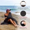 imageKingCamp Ultralight Camping Blanket Packable Down Alternative Puffy Printed Wearable Blanket with Snap Buttons ampamp Corner Loops Weatherproof Quilt for Outdoor Travel Stadium 79quotL x 57quotW STARRYSKYZ  Black