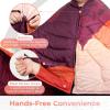 imageKingCamp Ultralight Camping Blanket Packable Down Alternative Puffy Printed Wearable Blanket with Snap Buttons ampamp Corner Loops Weatherproof Quilt for Outdoor Travel Stadium 79quotL x 57quotW STARRYSKYOrange
