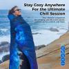imageKingCamp Ultralight Camping Blanket Packable Down Alternative Puffy Printed Wearable Blanket with Snap Buttons ampamp Corner Loops Weatherproof Quilt for Outdoor Travel Stadium 79quotL x 57quotW STARRYSKYStarrysky