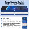 imageKingCamp Ultralight Camping Blanket Packable Down Alternative Puffy Printed Wearable Blanket with Snap Buttons ampamp Corner Loops Weatherproof Quilt for Outdoor Travel Stadium 79quotL x 57quotW STARRYSKYStarrysky