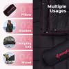 imageKingCamp Ultralight Camping Blanket Packable Down Alternative Puffy Printed Wearable Blanket with Snap Buttons ampamp Corner Loops Weatherproof Quilt for Outdoor Travel Stadium 79quotL x 57quotW STARRYSKYZ  Black