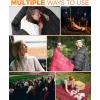 imageKingCamp Ultralight Camping Blanket Packable Down Alternative Puffy Wearable Blankets Weatherproof Warm Package Quilt with Snap Buttons ampamp Corner Loops for Outdoor Travel Stadium 69quotL x 53quotW BLACKGrid Wine