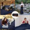 imageKingCamp Ultralight Camping Blanket Packable Down Alternative Puffy Wearable Blankets Weatherproof Warm Package Quilt with Snap Buttons ampamp Corner Loops for Outdoor Travel Stadium 69quotL x 53quotW BLACKContour Black