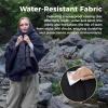 imageKingCamp Ultralight Camping Blanket Packable Down Alternative Puffy Wearable Blankets Weatherproof Warm Package Quilt with Snap Buttons ampamp Corner Loops for Outdoor Travel Stadium 69quotL x 53quotW BLACKContour Black