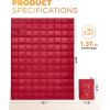 imageKingCamp Ultralight Camping Blanket Packable Down Alternative Puffy Wearable Blankets Weatherproof Warm Package Quilt with Snap Buttons ampamp Corner Loops for Outdoor Travel Stadium 69quotL x 53quotW BLACKGrid Wine
