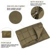 imageKingCamp Ultralight Camping Blanket Packable Down Alternative Puffy Wearable Blankets Weatherproof Warm Package Quilt with Snap Buttons ampamp Corner Loops for Outdoor Travel Stadium 69quotL x 53quotW BLACKGrid Green