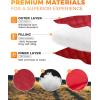 imageKingCamp Ultralight Camping Blanket Packable Down Alternative Puffy Wearable Blankets Weatherproof Warm Package Quilt with Snap Buttons ampamp Corner Loops for Outdoor Travel Stadium 69quotL x 53quotW BLACKGrid Wine