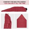 imageKingCamp Ultralight Camping Blanket Packable Down Alternative Puffy Wearable Blankets Weatherproof Warm Package Quilt with Snap Buttons ampamp Corner Loops for Outdoor Travel Stadium 69quotL x 53quotW BLACKGrid Wine