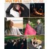 imageKingCamp Ultralight Camping Blanket Packable Down Alternative Puffy Wearable Blankets Weatherproof Warm Package Quilt with Snap Buttons for Outdoor Hiking Travel Picnic Stadium 79quot x 57quot BLACK