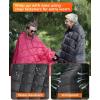imageKingCamp Ultralight Camping Blanket Packable Down Alternative Puffy Wearable Blankets Weatherproof Warm Package Quilt with Snap Buttons for Outdoor Hiking Travel Picnic Stadium 79quot x 57quot BLACK