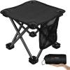 imageKingCamp Camping Stool Small Protable Folding Stool Mini Lightweight Backpacking Slacker Chair for Outdoor Camping Hiking Fishing Traveling PicnicBlack