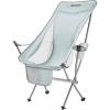 imageKingCamp Compact Camping Chairs for Adults Ultralight High Back Folding Portable Lawn Light Weight Outdoor with Armrest Side Pocket Headrast Carry Bag Support 265 Lbs 1 Pack Grey
