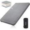 imageKingCamp Self Inflating Air Mattress Wide Thick Foam Sleeping Pad Portable Comfortable Large Sponge High R Value Waterproof Sleeping Mat for Outdoor Backpacking Traveling Tent MultiColors ampamp SizesGrey