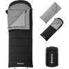 imageKingCamp Sleeping Bag for Adults XL Size for Big ampamp Tall Individuals 34 Season Sleeping Bag Cold ampamp Warm Weather 100 CottonLining Compact with Compression Sack for Backpacking Camping HikingHollow Fibers 392f 626f