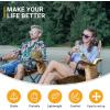 imageKingCamp Oversized Folding Camping Chair for Adults Portable Outdoor Lawn Chair Heavy Duty with Cooler Cup Holder Side Pocket Carry Bag Support 300lbsKhaki