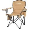 imageKingCamp Oversized Folding Camping Chair for Adults Portable Outdoor Lawn Chair Heavy Duty with Cooler Cup Holder Side Pocket Carry Bag Support 300lbsKhaki