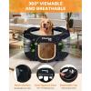 imageKingCamp Dog Playpen Portable Foldable Cat Kitten Puppy Tent Crates 29quot36quot50quot Pop Up Pet Playpen with Zippered Bottom ampamp Cover for Indoor Outdoor Use Medium BlackPlaypen Black