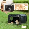 imageKingCamp Dog Playpen Portable Foldable Cat Kitten Puppy Tent Crates 29quot36quot50quot Pop Up Pet Playpen with Zippered Bottom ampamp Cover for Indoor Outdoor Use Medium BlackCrate Black