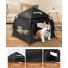 imageKingCamp Dog Playpen Portable Foldable Cat Kitten Puppy Tent Crates 29quot36quot50quot Pop Up Pet Playpen with Zippered Bottom ampamp Cover for Indoor Outdoor Use Medium BlackTent Black Upgraded