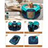 imageKingCamp Dog Playpen Portable Foldable Cat Kitten Puppy Tent Crates 29quot36quot50quot Pop Up Pet Playpen with Zippered Bottom ampamp Cover for Indoor Outdoor Use Medium BlackPlaypen Green