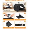 imageKingCamp Dog Playpen Portable Foldable Cat Kitten Puppy Tent Crates 29quot36quot50quot Pop Up Pet Playpen with Zippered Bottom ampamp Cover for Indoor Outdoor Use Medium BlackTent Black