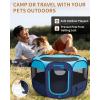 imageKingCamp Dog Playpen Portable Foldable Cat Kitten Puppy Tent Crates 29quot36quot50quot Pop Up Pet Playpen with Zippered Bottom ampamp Cover for Indoor Outdoor Use Medium BlackPlaypen Blue