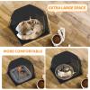 imageKingCamp Dog Playpen Portable Foldable Cat Kitten Puppy Tent Crates 29quot36quot50quot Pop Up Pet Playpen with Zippered Bottom ampamp Cover for Indoor Outdoor Use Medium BlackTent Black