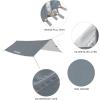 imageKingCamp Camping Tarp Waterproof Hammock Rain Fly Portable Camping Sunshade for Beach Picnic Outdoor Activities  Ultralight Camping Gear Must Haves Backpacking Tent Tarp Easy to Set UpGrey 13x10ft