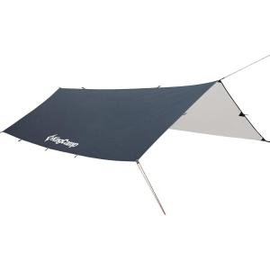 imageKingCamp Camping Tarp Waterproof Hammock Rain Fly Portable Camping Sunshade for Beach Picnic Outdoor Activities  Ultralight Camping Gear Must Haves Backpacking Tent Tarp Easy to Set UpGrey 300cm X 500cm