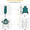 imageKingCamp Hammock Camping Chair Swinging Portable Folding Camp Chairs for Adults 400lbs Heavy Duty Foldable Oversized Rocker with Aluminum Alloy Frame Cup Holder Pillow for Outdoor Patio SportGreen