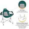 imageKingCamp Hammock Camping Chair Swinging Portable Folding Camp Chairs for Adults 400lbs Heavy Duty Foldable Oversized Rocker with Aluminum Alloy Frame Cup Holder Pillow for Outdoor Patio SportGreen
