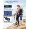 image:imageKingCamp Ultralight Camping Blanket Packable Down Alternative Puffy Wearable Blankets Weatherproof Warm Package Quilt with Snap Buttons for Outdoor Hiking Travel Picnic Stadium 69L x 53W BlackScenictrailforest